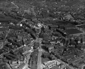 Arial shot of Bradford