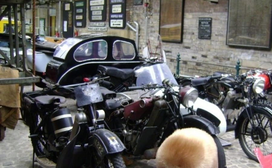 Old vehicles in Bradford Industrial museum