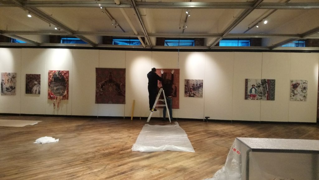 Installing at Bradford Industrial Museum