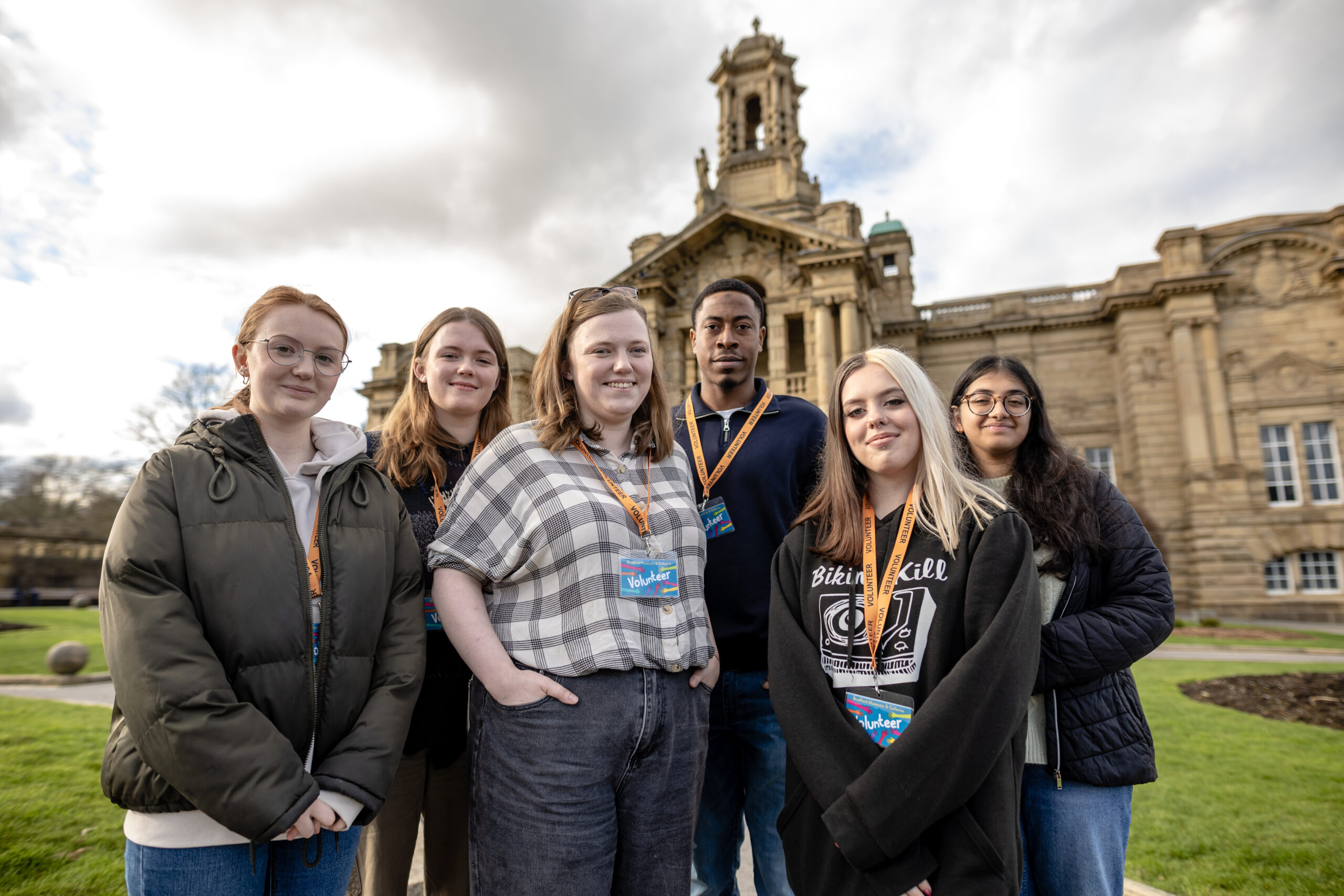 group of young ambassadors outside Cartwright Hall