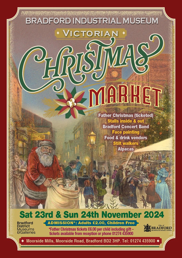 Victorian christmas market poster - with all the same info as in the main text