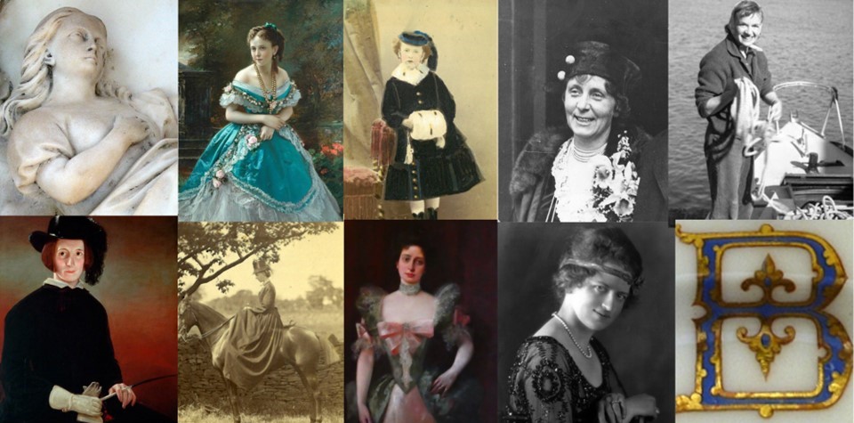 Images of the butterfield women - some are paintings others are photographs