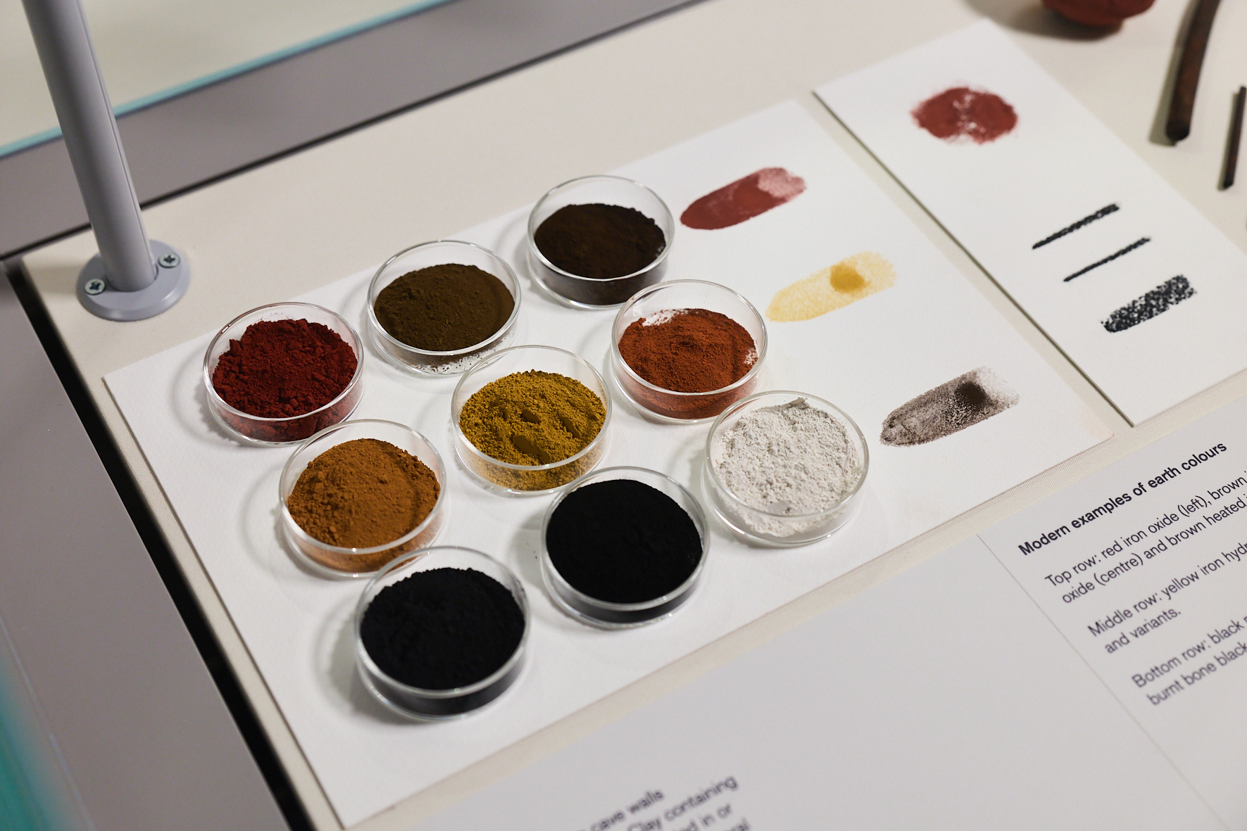 close up of natural pigments and examples